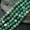 Natural Striped Agate/Banded Agate Beads Strands G-G581-8mm-12-1