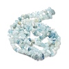 Natural Aquamarine Chip Beads Strands G-L154-19-4