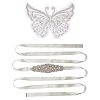 Gorgecraft 1Pc 3D Butterfly Polyester Computerized Embroidery Appliques for Wedding Dress DIY-GF0006-64-1