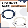 4Pcs 2 Colors Braided Rope Polyester Cord Bracelets BJEW-LP0002-25-2