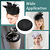 Linen Cloth Mini Hat Fascinator Base AJEW-WH0472-72A-6