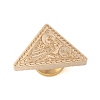 Golden Plated Triangle Shaped Wax Seal Brass Stamp Head STAM-K001-04G-07-2