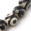 Tibetan Style 3-Eye dZi Beads TDZI-G341-8mm-08-1