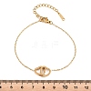 Interlock Heart 304 Stainless Steel Link Bracelets BJEW-B171-14G-3