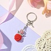 Resin & Alloy & Glass Keychain KEYC-MZ00015-01-2