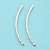 925 Sterling Silver Tube Beads STER-Q191-01B-S-2