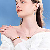 150Pcs 10 Colors Electroplated Natural Lava Rock Beads Strands G-PJ0001-03B-8