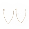 Ion Plating(IP) 316 Stainless Steel Earrings Finding X-STAS-B025-02G-1