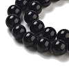 Natural Black Onyx Round Bead Strands X-G-R198-10mm-2