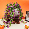 4Pcs Plastic Artificial Violet Vine for Wedding Decoration DIY-WR0005-32F-4