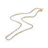 Two Tone 304 Stainless Steel Cable Chains Necklaces NJEW-JN03610-2