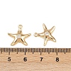 Brass Micro Pave Cubic Zirconia Charms KK-G535-05B-G-3