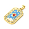 Ion Plating(IP) 304 Stainless Steel Pendants STAS-C101-08G-05-2