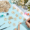 100Pcs Unfinished Wooden Cutcouts DIY-GF0013-50-3