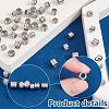   100Pcs 6 Style 201 Stainless Steel European Beads Sets STAS-PH0005-43-4