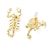 Alloy Ear Studs EJEW-U002-06G-2