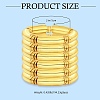 6Pcs CCB Plastic Curved Tube Beaded Stretch Bracelet Sets BJEW-SW001583-01-2