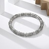 304 Stainless Steel Stretch Bangles for Women BJEW-P315-02B-P-2