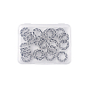 Tibetan Style Alloy Bead Frames TIBEB-TA0001-05-6