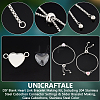 Unicraftale DIY Blank Heart Link Bracelet Making Kit DIY-UN0005-29-5