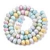 Ombre Effect Dyed Glass Beads Strands X-GLAA-C023-02-B01-2