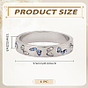 1Pc Alloy Rhinestone Finger Rings RJEW-LP0003-60-2