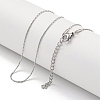 Non-Tarnish 304 Stainless Steel Boston Link Chain Necklaces NJEW-R266-06P-2