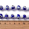 Handmade Evil Eye Lampwork Beads Strands LAMP-S069-01A-03-2