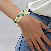 500Pcs Rubberized Style Imitated Silicone Acrylic Beads MACR-SP0001-07E-5