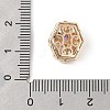 Brass Micro Pave Cubic Zirconia Beads KK-K297-28G-03-3