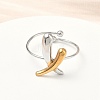 304 Stainless Steel Cuff Rings RJEW-D338-03B-GP-5