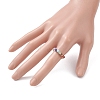 Natural Gemstone Chakra Finger Rings RJEW-JR00949-01-3
