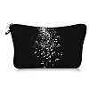 Musical Notes Pattern Polyester Cosmetic Bag PW-WG2F49C-01-1