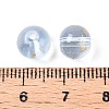 Frosted Baking Painted Glass Beads DGLA-N005-8mm-07-4