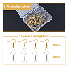 DICOSMETIC 40Pcs 2 Colors 304 Stainless Steel Hooks STAS-DC0013-60-3
