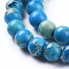 Natural Imperial Jasper Beads Strands G-G814-07-8mm-01-3