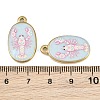 Printed 304 Stainless Steel Enamel Pendants SA-CBA1ED9-22G-03-3