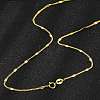 925 Sterling Silver Oval Twisted Chain Necklaces NJEW-H056-01C-G-2