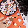 84Pcs 16 Styles Halloween Opaque Resin Decoden Cabochons CRES-SC0002-89-3