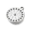 304 Stainless Steel Pendant Rhinestone Settings STAS-D192-14P-2