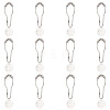 Olycraft 12Pcs Iron Shower Curtain Rings for Bathroom HJEW-OC0001-19-1