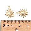 Brass Micro Pave Cubic Zirconia Pendants KK-K351-62G-3