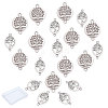 CREATCABIN 20Pcs 2 Style Tibetan Style Alloy Links connectors FIND-CN0001-02-2