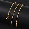 304 Stainless Steel Chain Necklaces X-MAK-L015-40G-2