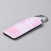 Marble Pattern Neoprene Lipstick Protective Case Portable Holder Pouch Keychain KEYC-WH0040-03A-2