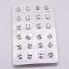 Cubic Zirconia Ear Studs X-STAS-E051-2E-2