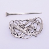 Tibetan Style Alloy Hair Forks OHAR-WH0016-30-2
