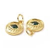 Brass Micro Pave Cubic Zirconia Pendants KK-P187-17I-G-3