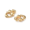 Brass Micro Pave Clear Cubic Zirconia Pendants KK-A280-16G-2