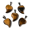 Natural Tiger Eye Pendants G-B127-11P-06-2